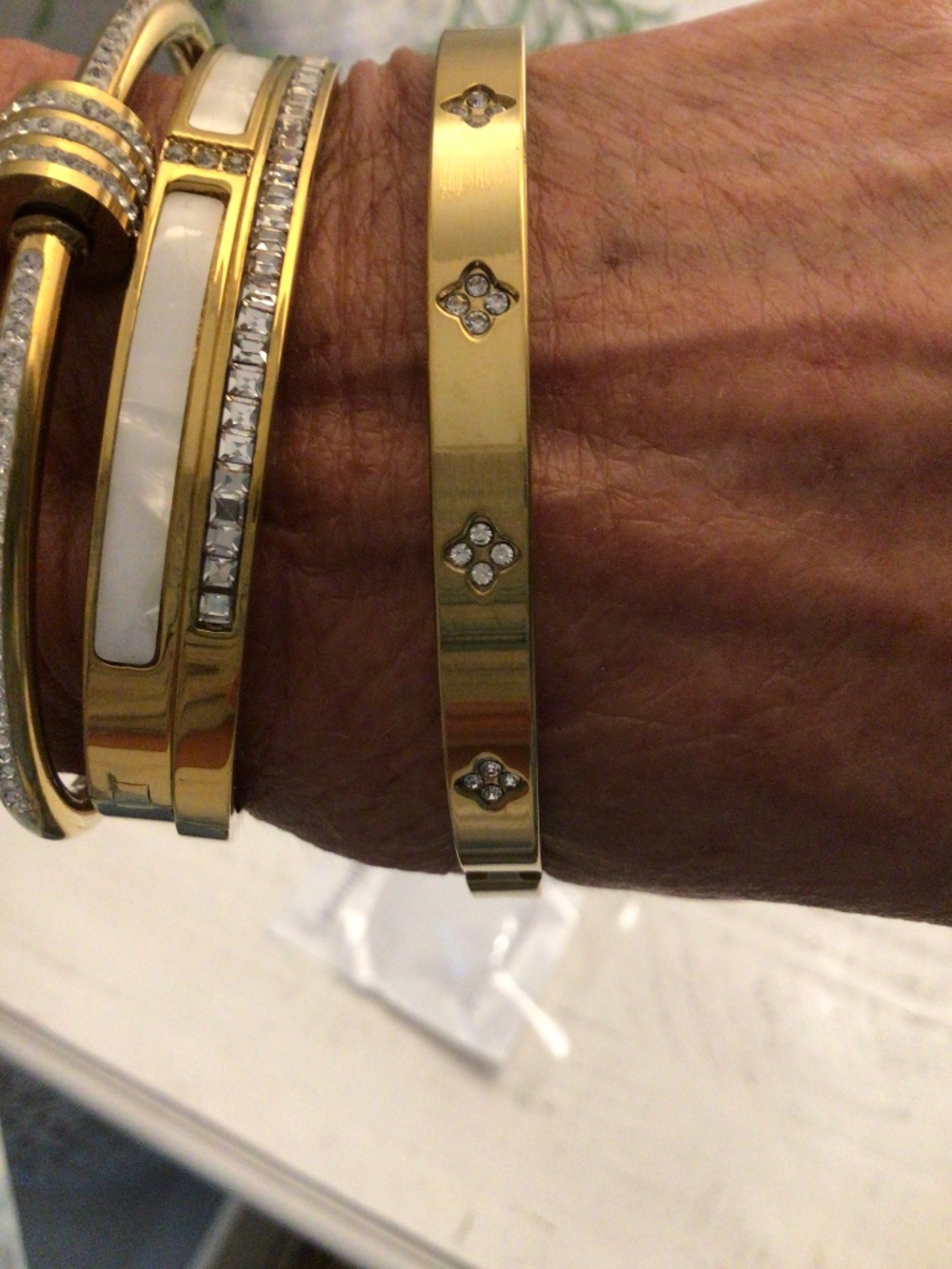 Bracelet stainless steel gold
